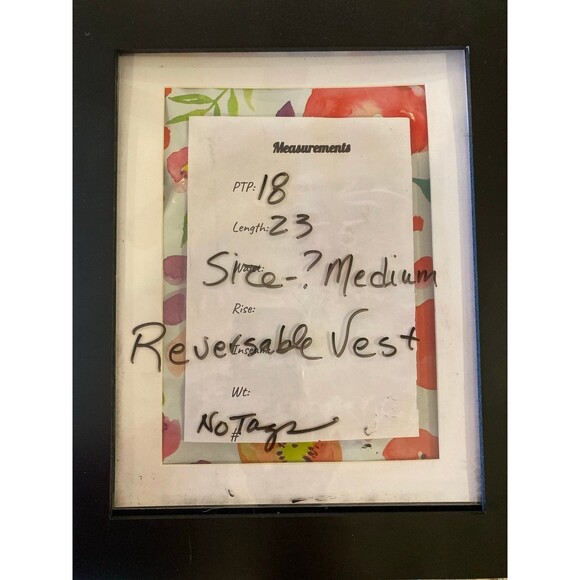 Vest Dual Sided Reversable Wear Either Way! size Medium ? No tags Practical - Picture 8 of 10